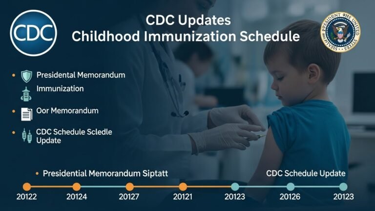 CDC Updates the Childhood Immunization Schedule in Response to a Presidential Memorandum