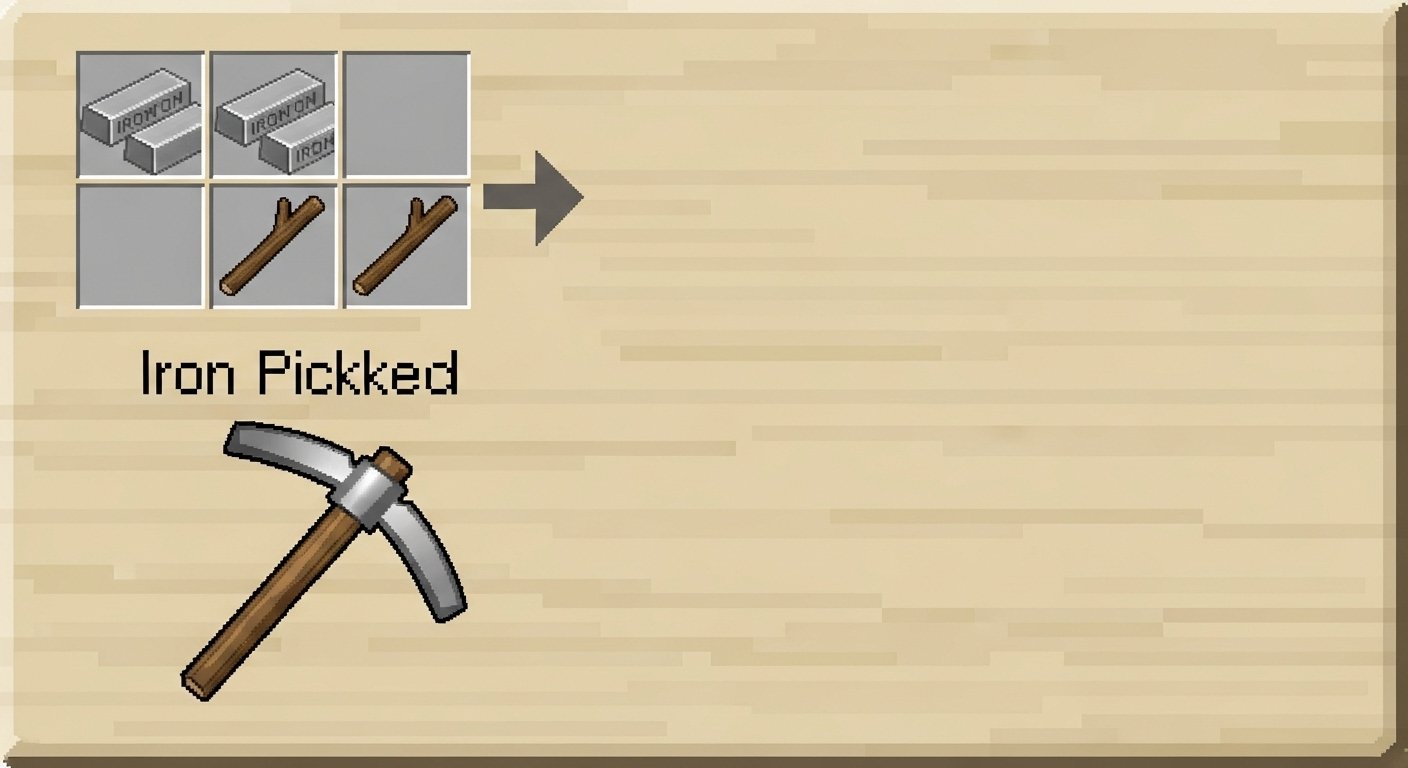 how to make pickaxes in Minecraft how to make pickaxes in Minecraft
