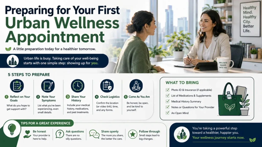 Preparing for Your First Urban Wellness Appointment