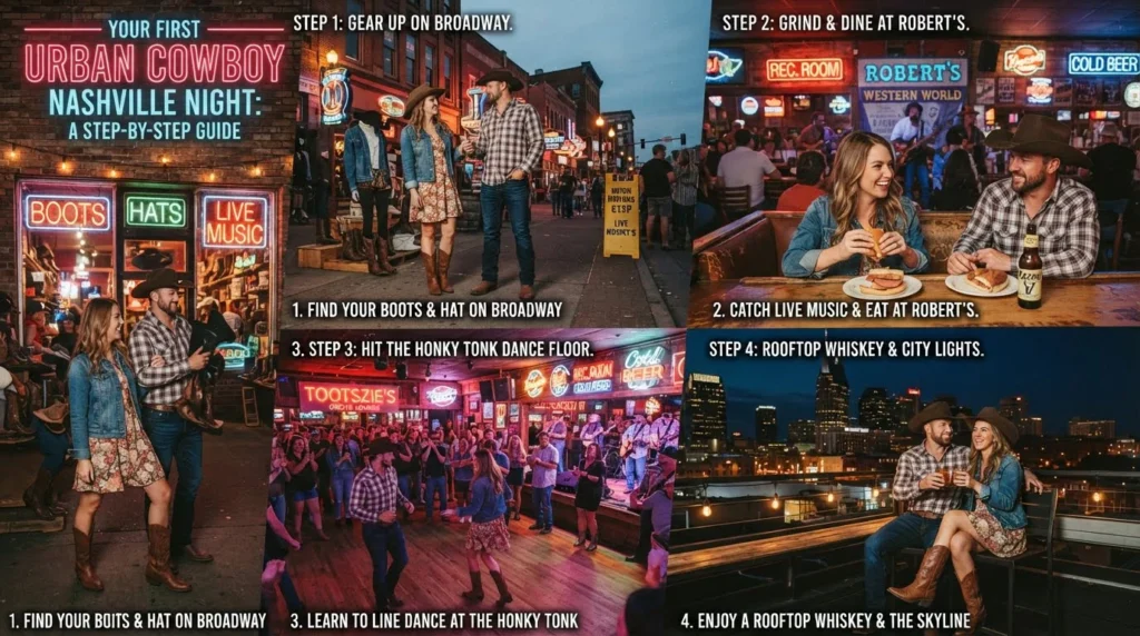 A Step by Step Guide to Your First Urban Cowboy Nashville Night
