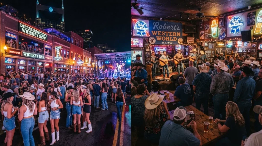 Urban Cowboy Nashville vs. Traditional Country Bars