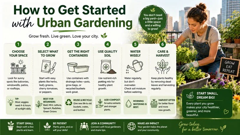 What Is Urban Gardening A Complete Guide for City Dwellers 2 How to Get Started with Urban Gardening