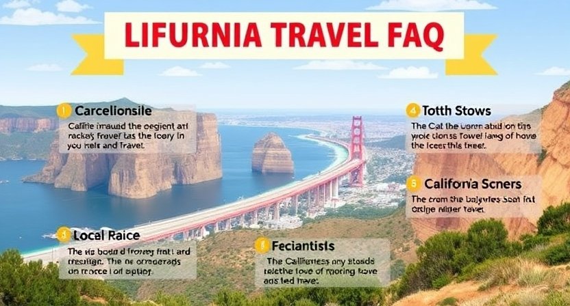 California travel FAQ infographic