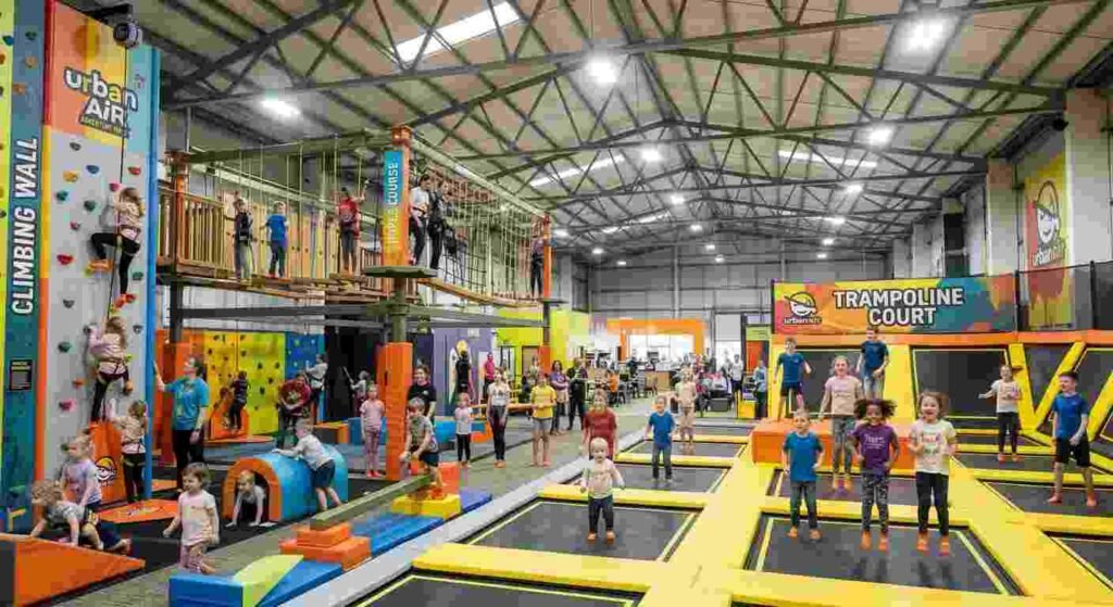 Urban Air age range — children of varying ages at play