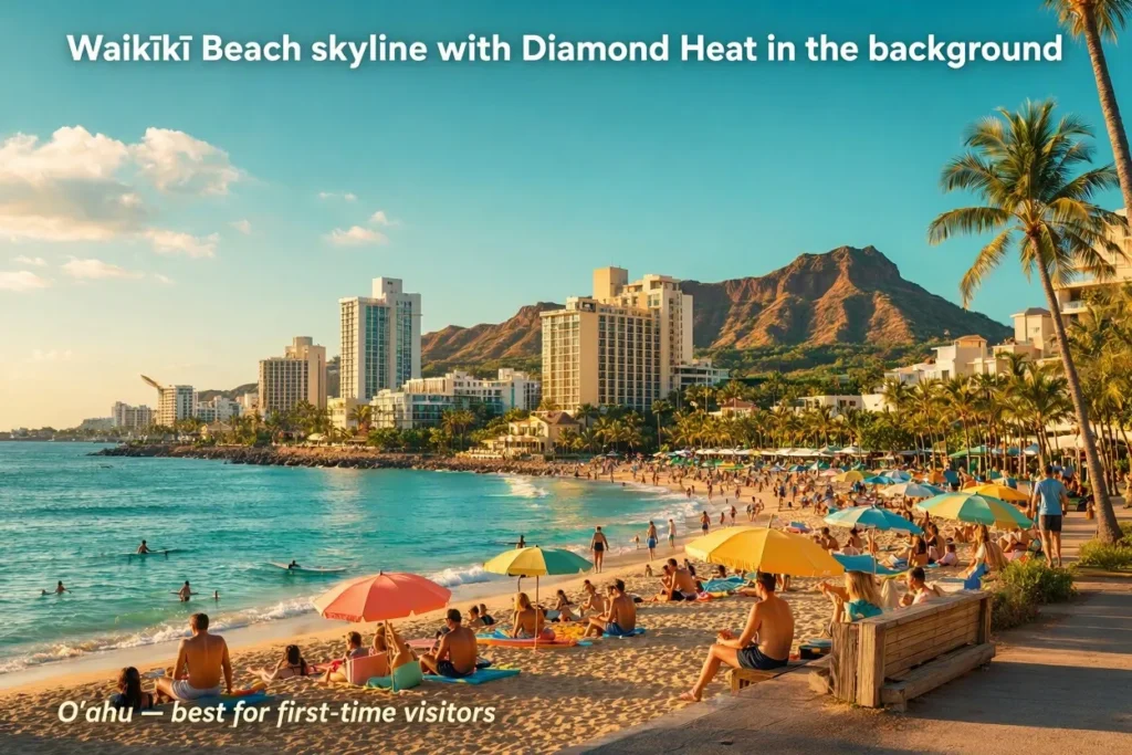 Hawaii Travel Guide 2026: Everything You Need Before Your Island Vacation 2 Waikīkī Beach skyline with Diamond Head in the background